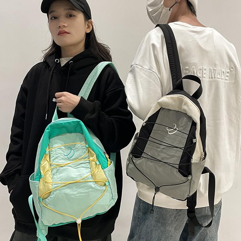 Kindergarten Small Schoolbag for Girls and College Students New Style Splicing Children's Small Backpack