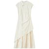 Chinese Style Stand Collar Embroidered Midi Dress