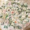 50PCS Retro Flower PET Stickers Beautiful Classical Colorful Art Collection Decoration Water Cup Scrapbook Notebook Guitar