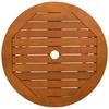 Foldable Garden Table Ø60x75 Cm Solid Eucalyptus Wood