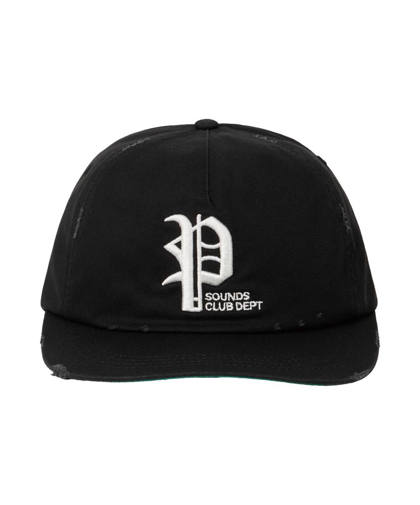 Pideupaipeo P Logo Washed Cap Black