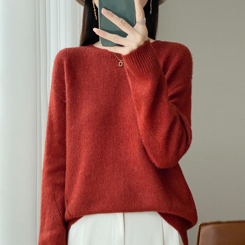 QingHe Cashmere Women's 30% Cashmere Cardigan - Soft & Warm Wool Blend Sweater