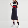 Fila Classic Fashion Sports Hoodie Dress Women Dresses Legendary-Blue F51W221307FNV