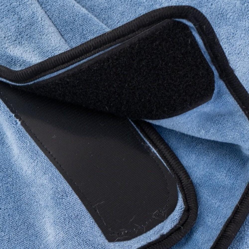 High Absorbency Dog Bathrobe Hooded Quick Drying Towel Dog Bath Towels  for Cleaning Grooming