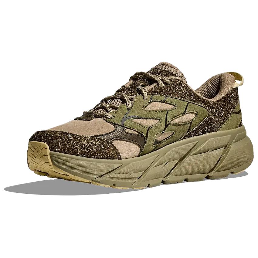 HOKA Clifton L Suede Elite Terrain System - Dune Fennel Pánské tenisky Zelené 1150910-DNF
