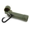 Outdoor Wasserfilter Strohhalm Wasserfiltersystem Mini Wasserreiniger für Notfall Camping Grün