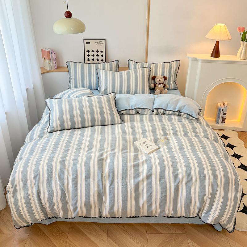 Winter Bedding Set Duvet Cover Set Ins Style A-Class 100% All Cotton Milk Velvet Cotton Velvet for Autumn Winter Soft and Warm