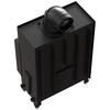 Steel Fireplace KRATKI FLOKI S 8 kW Ø 160 Black Thermotec Lining