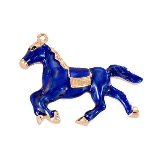 Yousheng Chinese New Year Horse Charm 2026Year of The Horse Mascot Pendant Lucky Zodiac Animal Alloy Feng Shui Charm for DIY Keychain Bracelet Jewelry