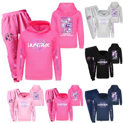 Children's Hooded Top And Pants Two-piece Tracksuit Set Long-sleeved Printed Sweatshirt Set