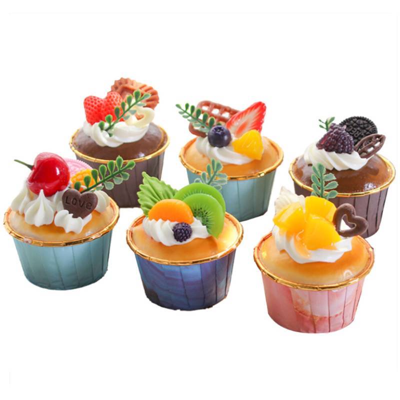Miniature Artificial Fruit Cake Props For Party Decor And Gift Ideas