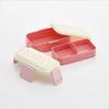 Skater Bento Box, 2-Tier, 600ml, for Women, Made In Japan, with a Soft Dome-Shaped Lid, Dishwasher and Microwave Safe, Sanrio Kogyumin Flower Wreath D