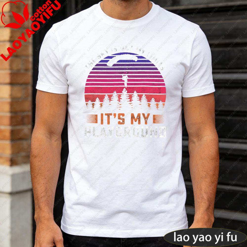 The Sky Is Not My Limits Its My Playground Graphic T Shirt Unisex Summer Cotton Short Sleeve Sky Player Meme Casual Daily Outfit