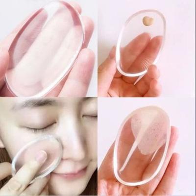 Polvo cosmético Puff de silicona Base Gel maquillaje Esponja de BB cream claro