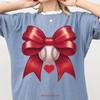 Baseball Coquette Bow T Shirt Mama Game Day Season Sport Mom Vintage Unisex Stretched Top For Everyday Wear Streetwear