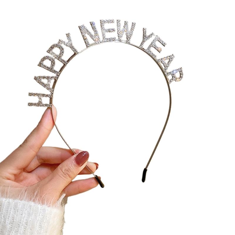 

Взрослый Блестящий Страз Сердце Кисточка Повязка на Голову Новогодняя Вечеринка Фестиваль Обруч для Волос для Выступлений Унисекс Головной Убор 1