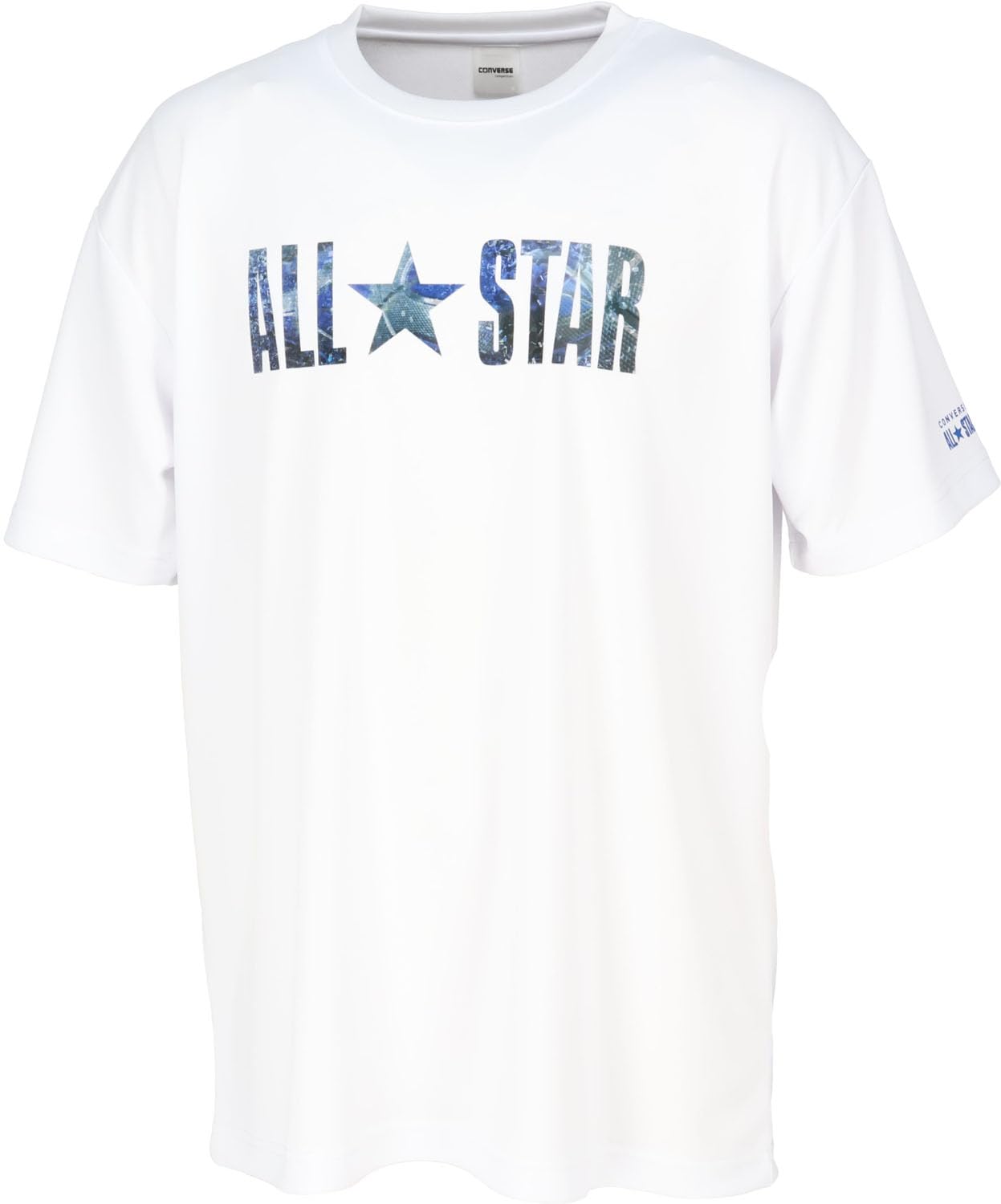 

Converse CB242358 Баскетбольная футболка с коротким рукавом с принтом Quick Белая, Футболка, Впитывающая, Сушащая, белый