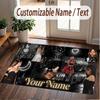 Custom Name Crystal Velvet Rug,Ayliva Comfortable Anti Slip Floor Mat For Room Decoration