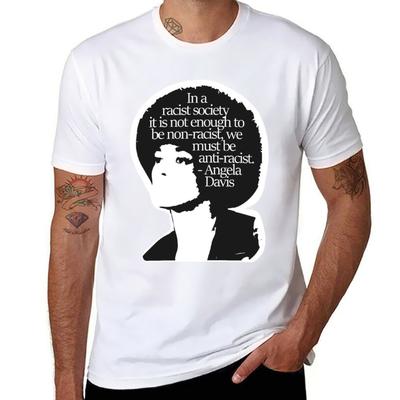 Angela Davis Tričko tričko pánské bavlněné trička pro muže bavlna měkké tričko