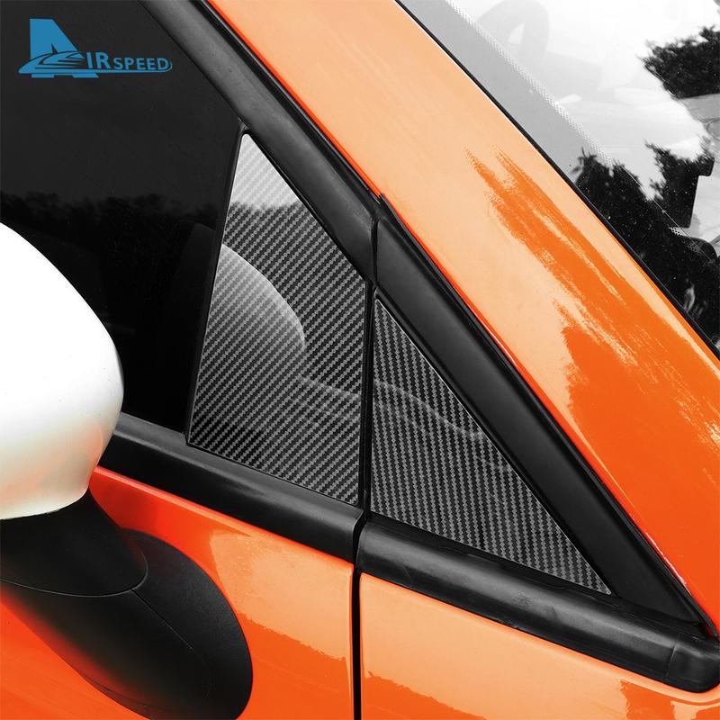 Glossy Black B Pillars Trim Sticker For Fiat 500 Abarth 595 2012-2016 2017 2018      Protect Accessories