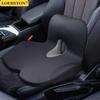 Cuscino per sedile in memory foam, supporto per la schiena, set di cuscini ortopedici ergonomici, sollievo dal coccige, cuscinetto lombare per sedia da ufficio, auto