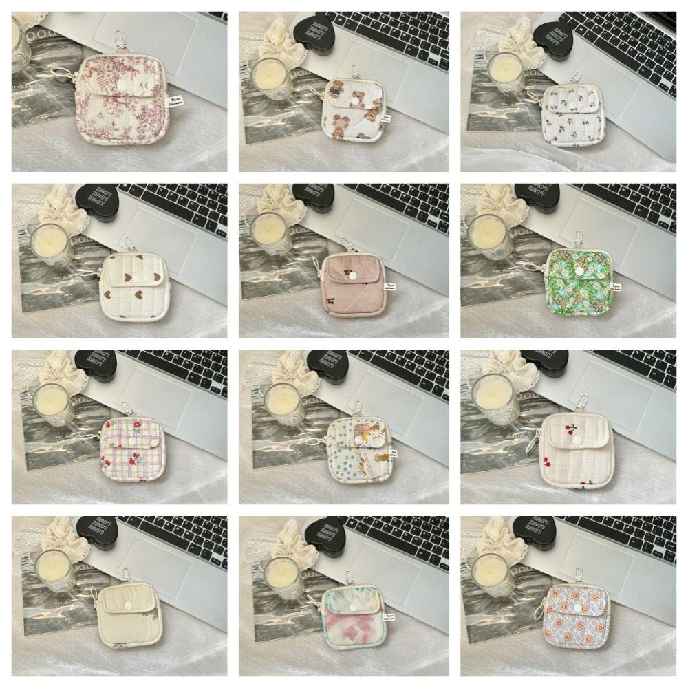 Pendant Small Makeup Lipstick Bag Large Capacity Mini Canvas Storage Bag  Travel
