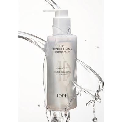 Iope BIO Conditioning Essence Schaum Gesichtsreiniger 180ml | Sanfte Make-up-Reinigung & Feuchtigkeitspflege für empfindliche Haut, Antioxidativ, Tägliches Peeling