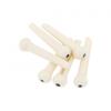 6pcs/lot White ABS Plastic Top Black Dot Acoustic Guitar Bridge Pins