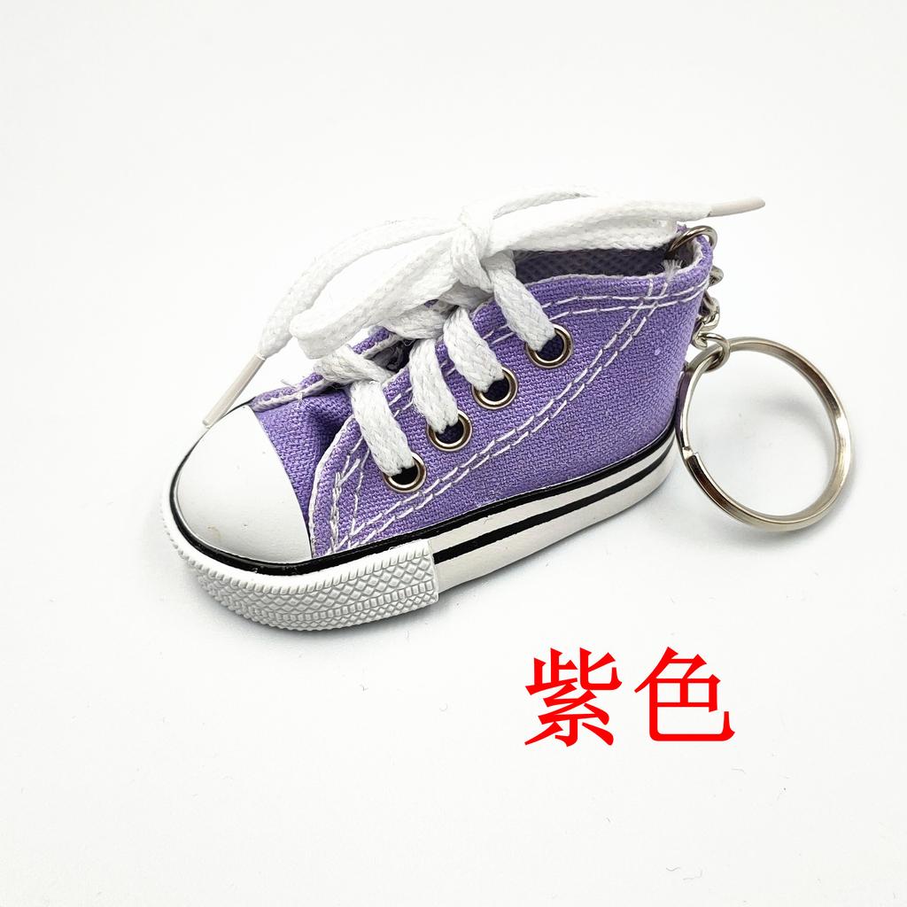 Mini chaussures en toile simulées porte-clés pendentif chaussures de sport bagages voiture pendentif personnalisé cadeaux créatifs