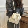 Bow Backpack for Ladies New Trendy Fashion College Style Backpack Simple Handbag Travel Bag