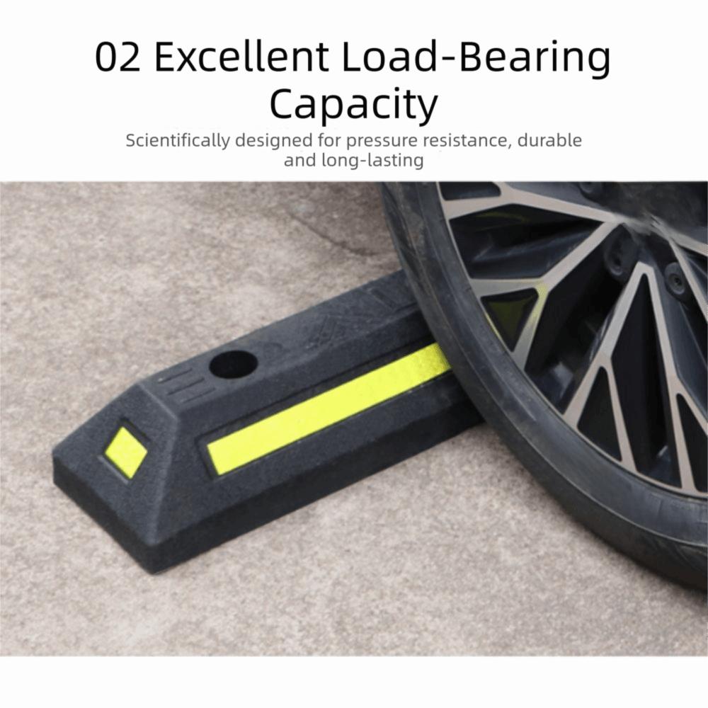 Rubber Wheel Stop Heavy Duty Auto Wheel Guide Block Gadgets Universal  Car Parking Safety