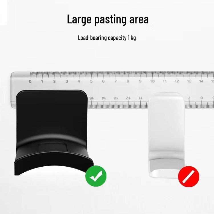 Adhesive Wall-Mounted Headphone Hook for Over-Ear Headsets