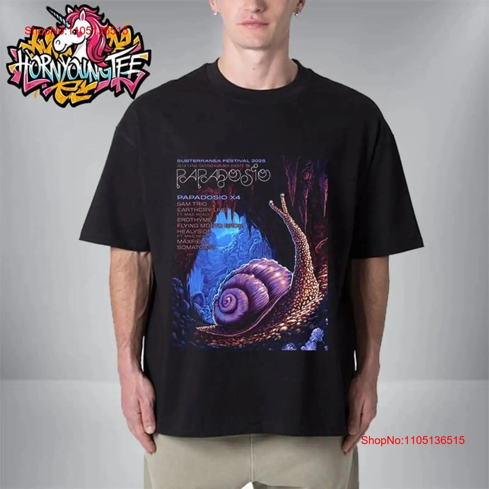 

Subterranea Festival 2025 Papadosio Poster Setlists On Oct 4 5 T Shirt vintage Washed Versatile designer clothes Stylish 5XL різнокольоровий