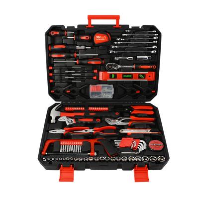 158-teiliges Haushaltswerkzeugset, Autoreparatur-Werkzeugset, Werkzeugsätze für Hausbesitzer, Zangen-Schraubendreher-Set, Steckschlüsselsatz und Werkzeugkasten