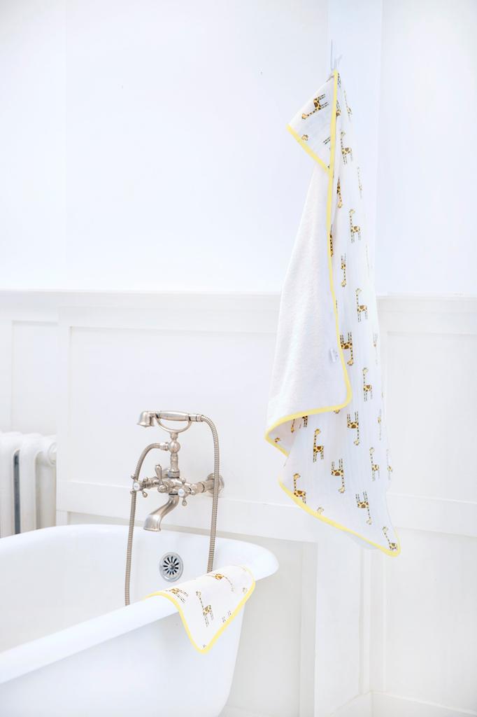 aden anais Japanese Baby Gift Hooded Terry Towel and Muslin Washcloth Set muslin backed hooded towel muslin washcloth set 3204 + (Authentic Product)