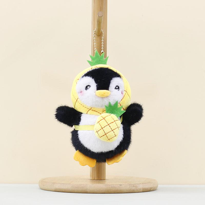 Cute Animal Penguin Plush Toy Keychain With Pp Cotton Filling For Idea Gift