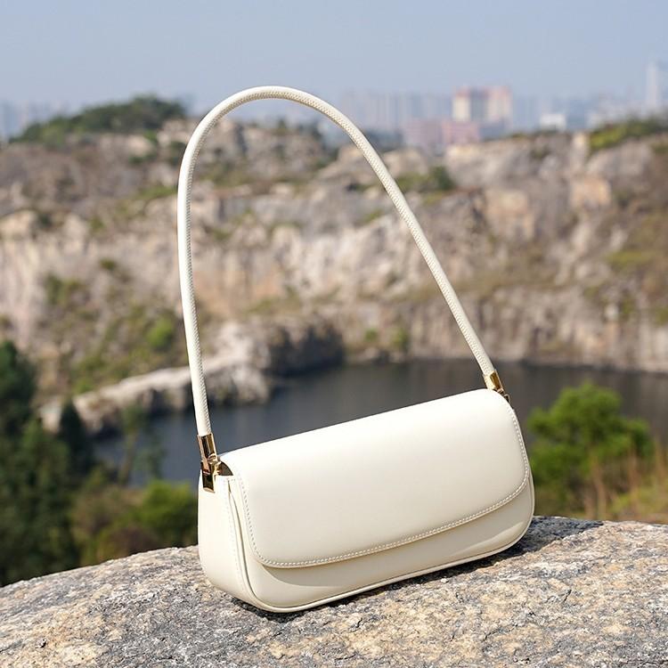 2025 New Genuine Leather Women's Bag, Saddle Bag, Commuting Underarm Bag, Niche Design, Popular Women's Handbag, Shoulder Bag