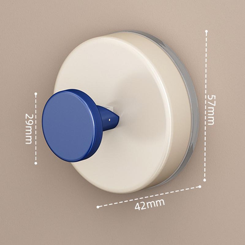 Reusable Abs Suction Cup Hook Punch-Free Wall Mounted Wall Hanger Accessories Vacuum Door Hooks Toilet