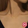 Fashion S925 Sterling Silver Ins Wind Simple Fun Personality Diamond Snake Necklace Cool Street Collarbone Chain