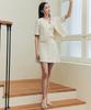ZEROSTREET Soft Tinsel Tweed Skirt / Ivory