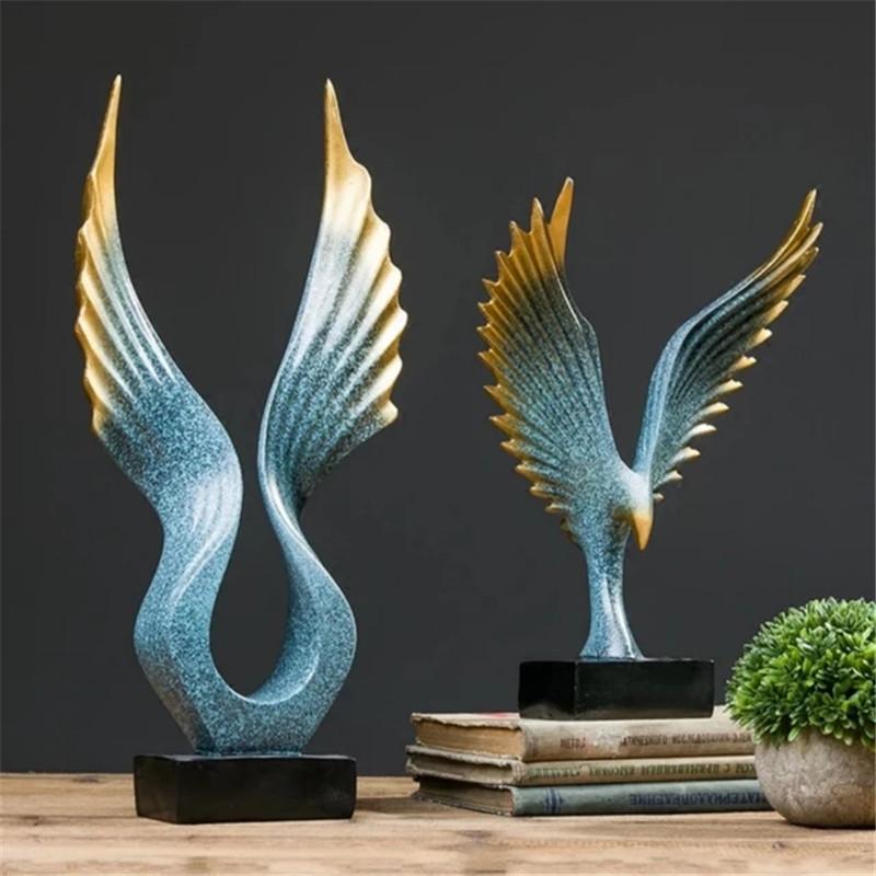 Family Figurines Living Room Eagle Home Decor Accessories Family Ornaments Nordic Simple Modern Office Creative Crafts