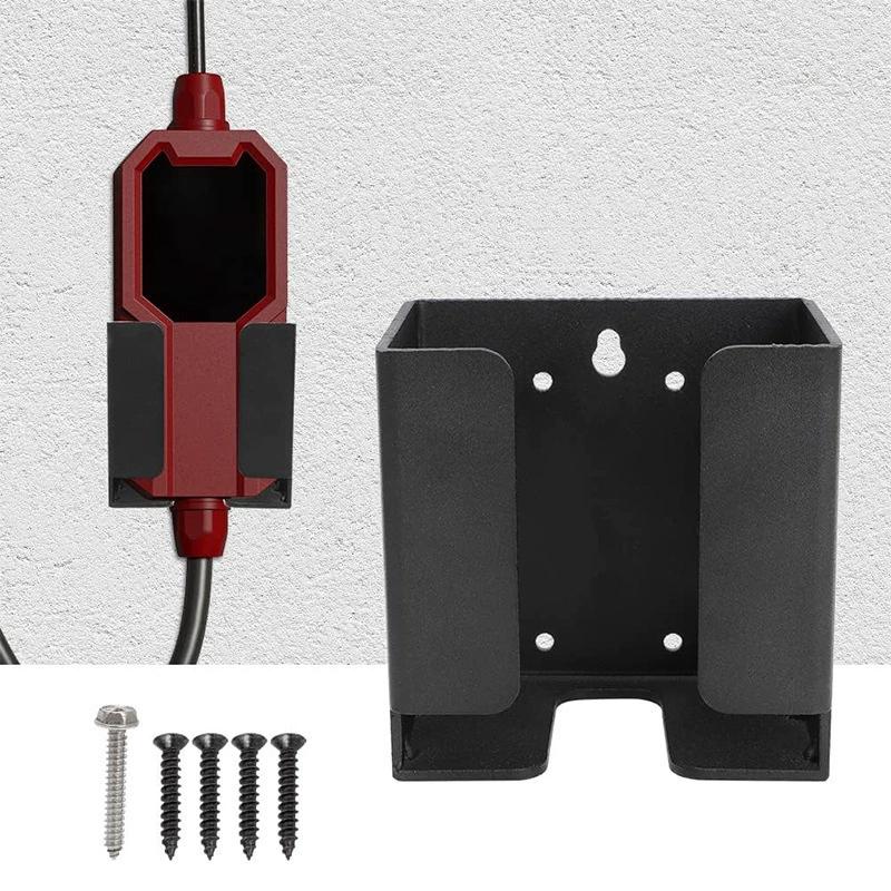 EV Charger Cable Holder Gun Hook Bracket for EV Charging Station Universal Wall Mount & Pole Mount Organizer for J1772/Type2