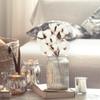 1Set Natural Dried Cotton Flower Branch White Cotton Branch Picks DIY Artificial Flower Bouquet lliving room ornament home deco