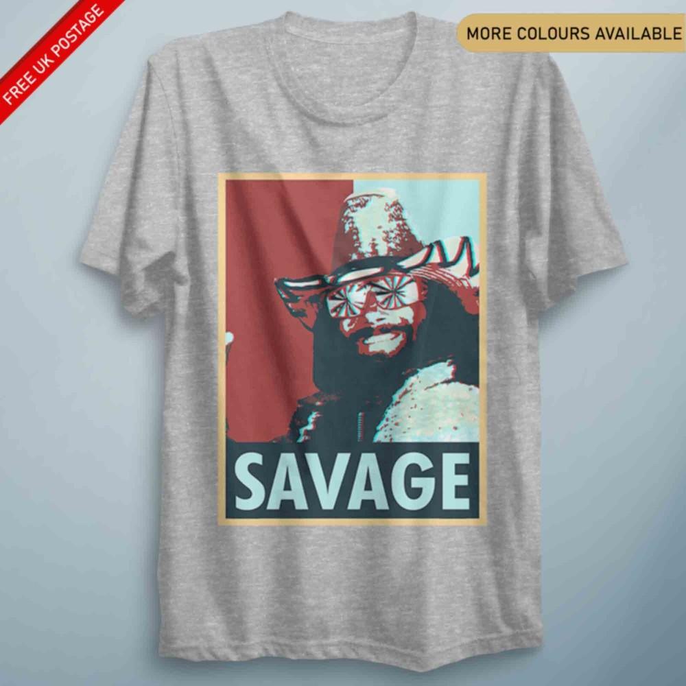 Macho Unisex Randy Savage TShirt Wrestling Hero 80S 90S WW F Icon Retro Star