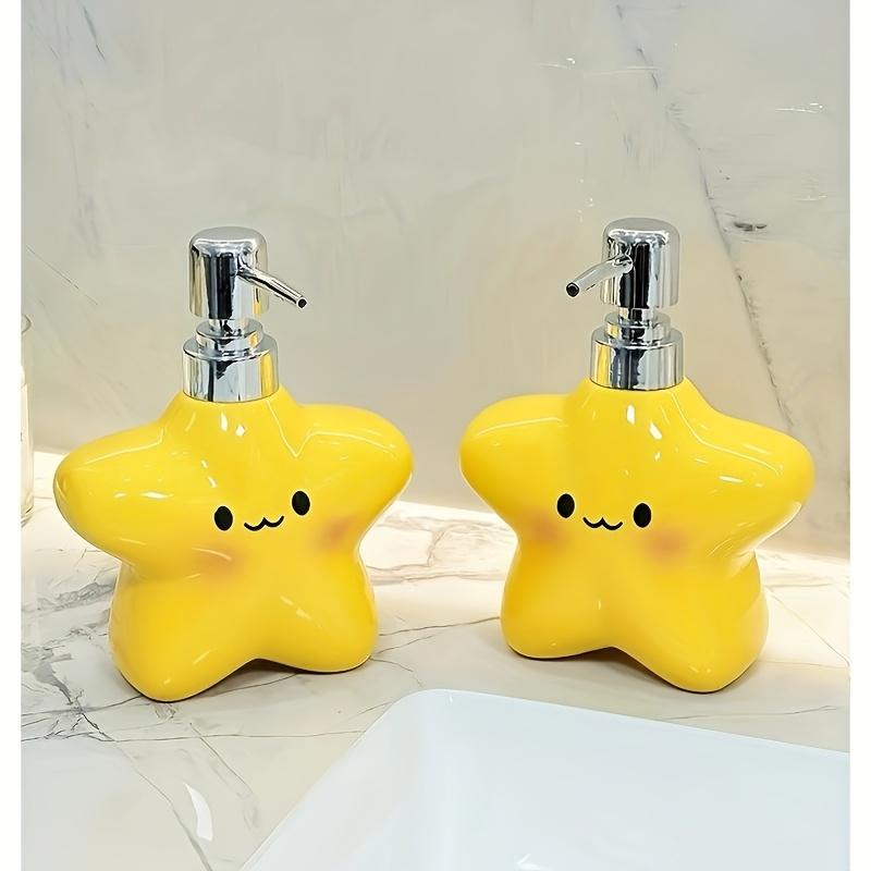 1BUC Sticlă Drăguță cu Stele pentru Loțiune Casnică Baie Șampon Gel de Duș Sticlă Separată Ceramică Creativă cu Pompiță goală