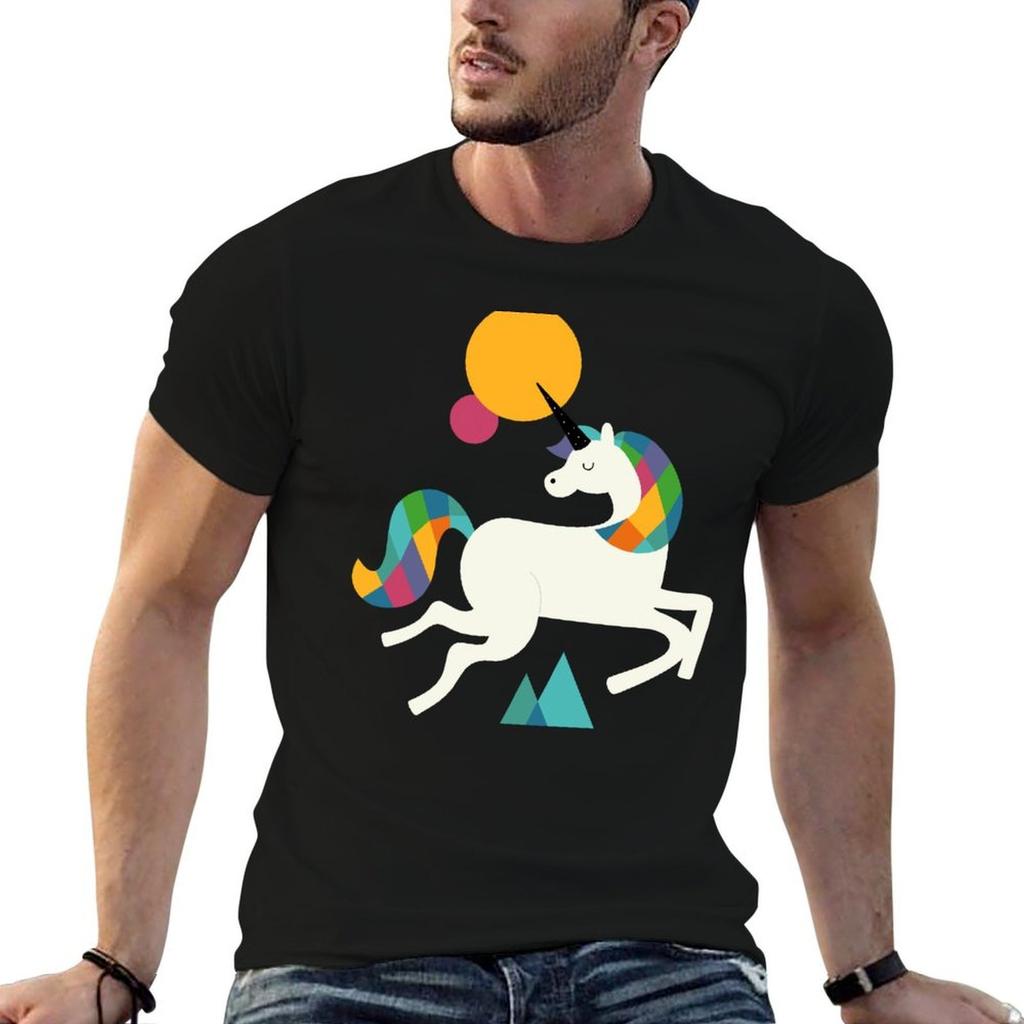 To Be A Unicorn Tshirt Trendy Print Short Sleeve Tshirt