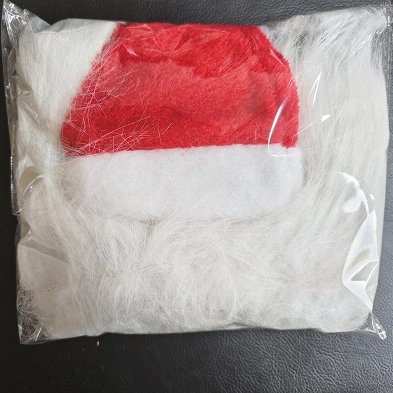 Dog Christmas Costume Lions Mane Wigs And Santa Hat For Holiday Parties Pet Dress Up