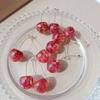 New Fashion Red Cherry Drop Earring Sweet Fruit Long Crystal Earrings for Women Lady Gift Jewelry Tassel Dangle Accessories