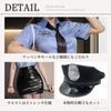 GRHONC Police Officer Cosplay Miniskirt Set Halloween Size Women's (4-Piece Set, Hat, Tie) - (Blue, M)