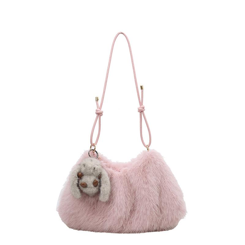 Bag Exquisite Small Fragrance Plush Women's Armpit Bag Tote Bag New Versatile Women's Shoulder Crossbody Bag